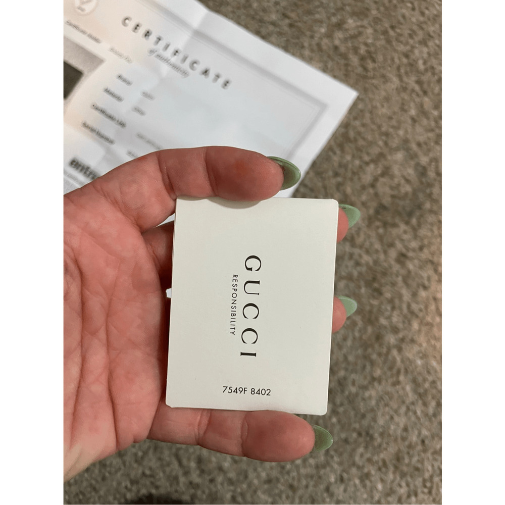 NWT Gucci Marmont Denim Pearl Zippy Wallet Limited Edition Preppy Denim Glam - Picture 10 of 13